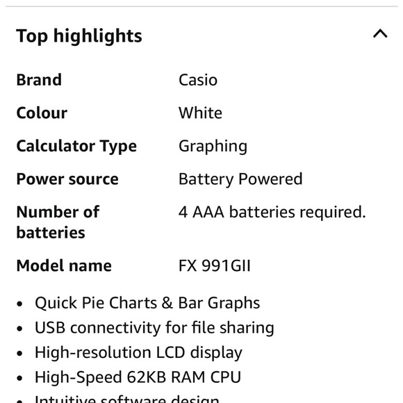 Casio Graphic Calculator 9750gii - Picture 3 of 3